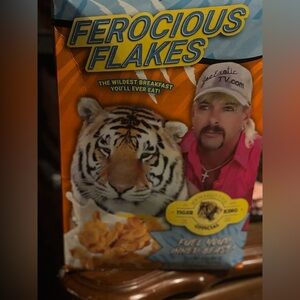 Ferocious Flakes- Tiger King Cereal